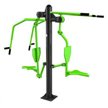 Уличный тренажер Тяга Сверху - Жим от груди 1056 - Купить недорого в Екатеринбурге качественные Спортивные товары Велосипеды Фитнес аксессуары доставка по России