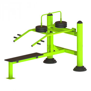 Уличный тренажер Жим лежа с изменяемой нагрузкой TS140 - Купить недорого в Екатеринбурге качественные Спортивные товары Велосипеды Фитнес аксессуары доставка по России