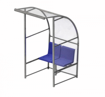 Скамейка для запасных игроков с навесом на 2 места SpW-SZ-2C - Купить недорого в Екатеринбурге качественные Спортивные товары Велосипеды Фитнес аксессуары доставка по России