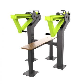 Уличный тренажер Жим лежа с переменной нагрузкой Power-1800 - Купить недорого в Екатеринбурге качественные Спортивные товары Велосипеды Фитнес аксессуары доставка по России