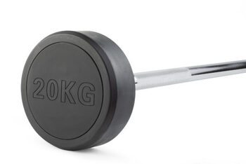 Штанга неразборная обрезиненная 20 кг прямой гриф - Купить недорого в Екатеринбурге качественные Спортивные товары Велосипеды Фитнес аксессуары доставка по России