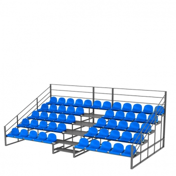 Трибуна для зрителей 4 ряда с перилами - Купить недорого в Екатеринбурге качественные Спортивные товары Велосипеды Фитнес аксессуары доставка по России