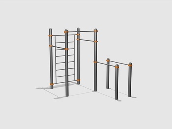 Комплекс воркаут турников, шведской стенки и брусьев d89-407 - Купить недорого в Екатеринбурге качественные Спортивные товары Велосипеды Фитнес аксессуары доставка по России