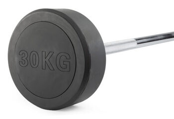Штанга неразборная обрезиненная 30 кг прямой гриф - Купить недорого в Екатеринбурге качественные Спортивные товары Велосипеды Фитнес аксессуары доставка по России